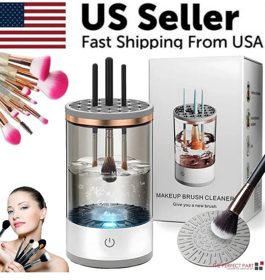 Electric Makeup Brush Cleaner – Fast, Gentle &amp; Effortless Cleaning