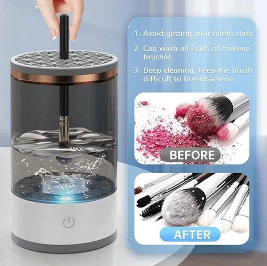 Electric Makeup Brush Cleaner – Fast, Gentle &amp; Effortless Cleaning